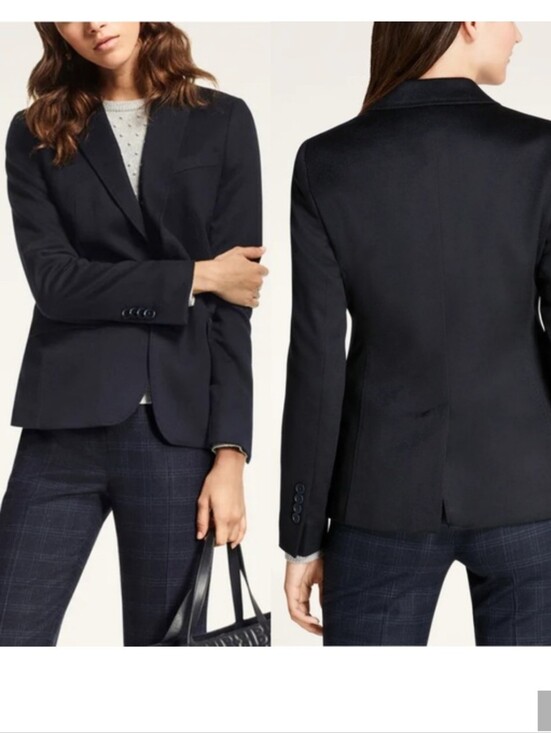 Loro Piana Jackets & Blazers - Loro Piana Brooks Brothers Two Button Cashmere Blazer Jacket Solid Black Size 2